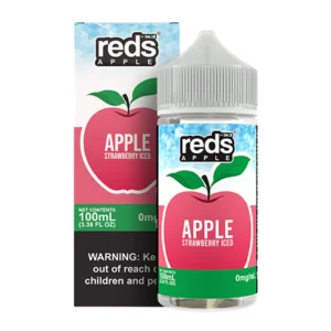 Reds Apple - Strawberry Iced 100ML by 7 Daze